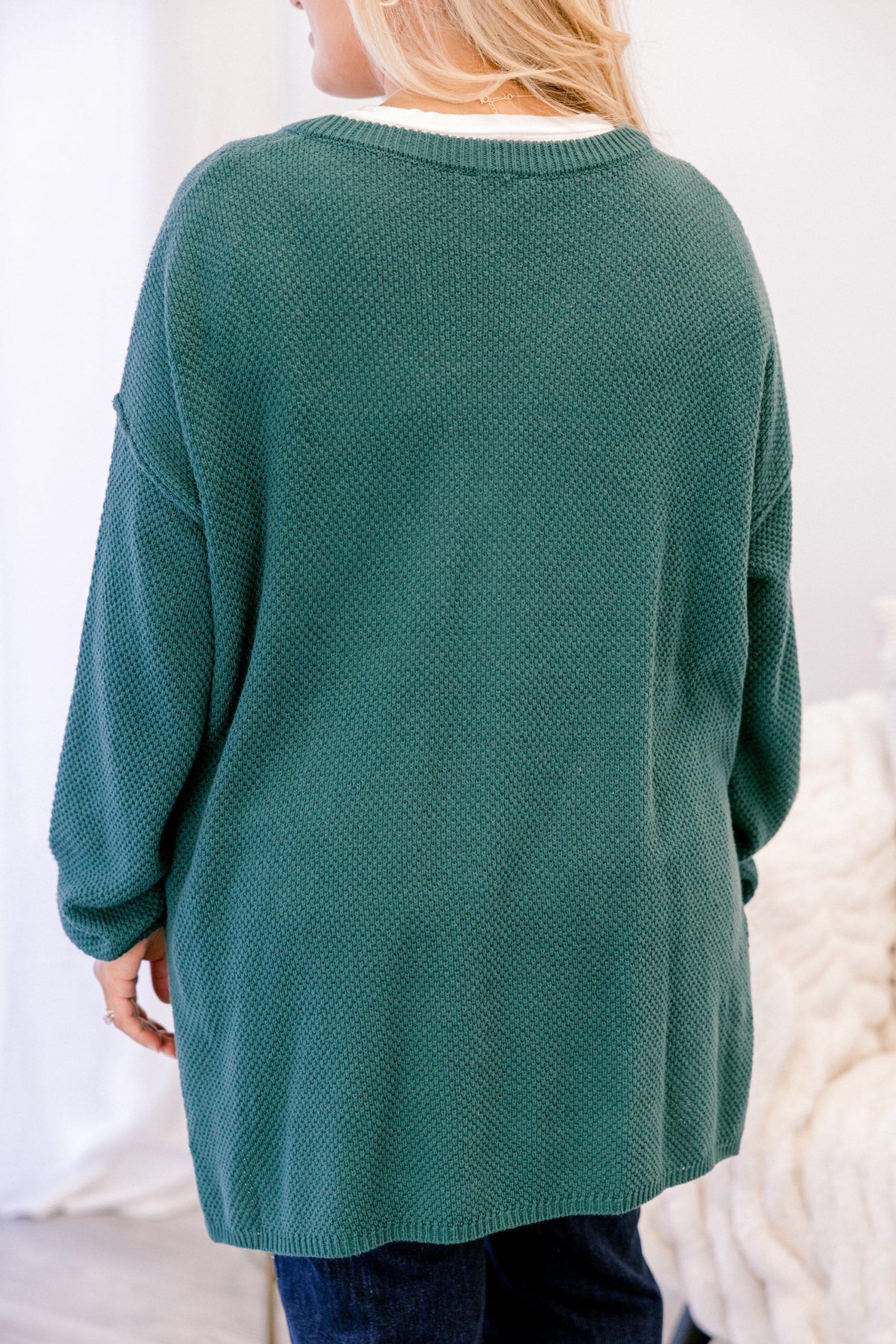 Apple Picking Sweater, Emerald - Image 6