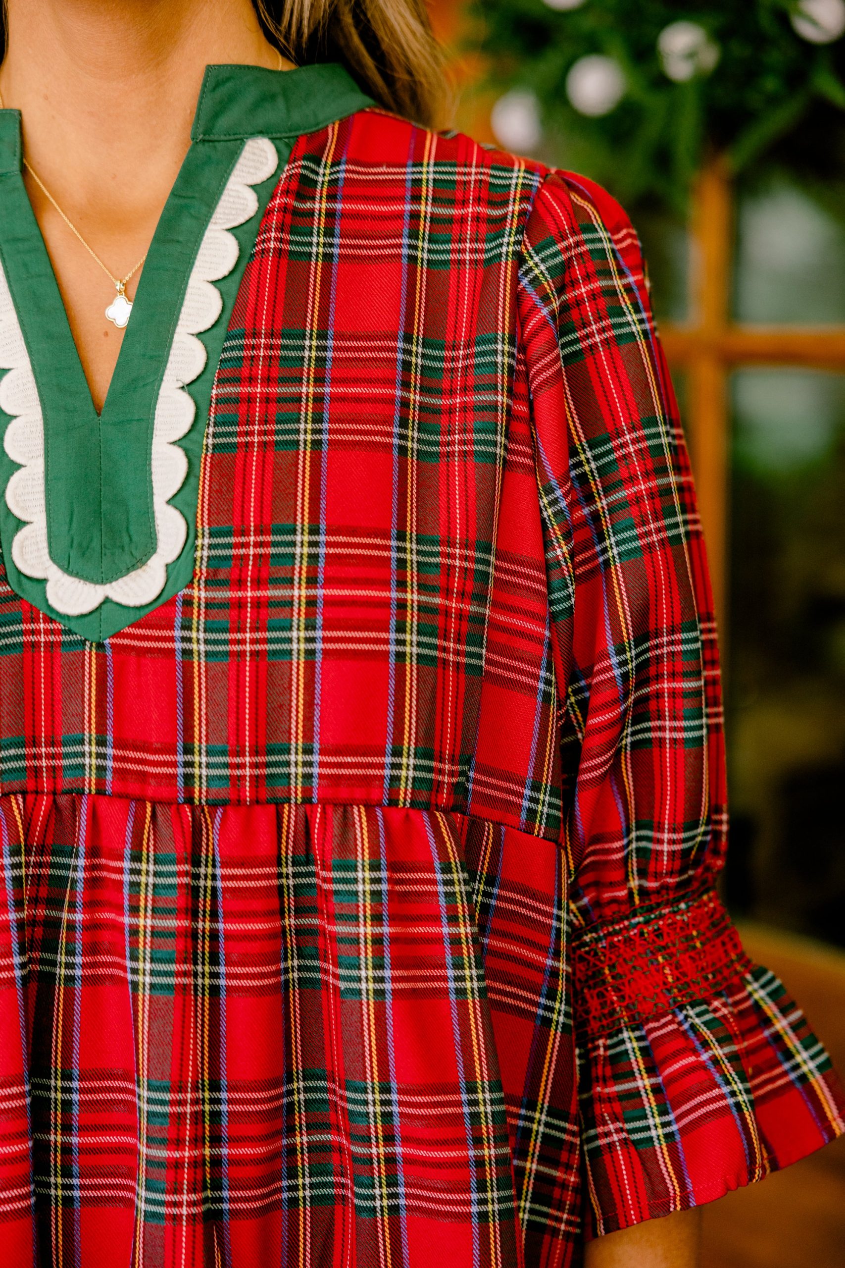 Feeling Like Herself Dress, Red - Image 4