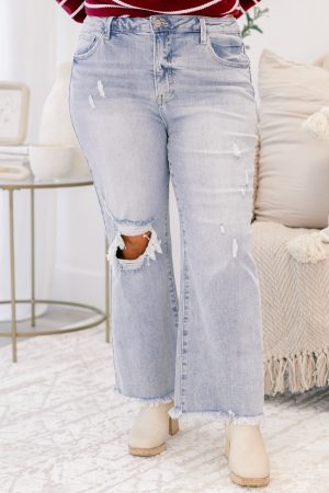 Morning Haze Jeans, Light Wash