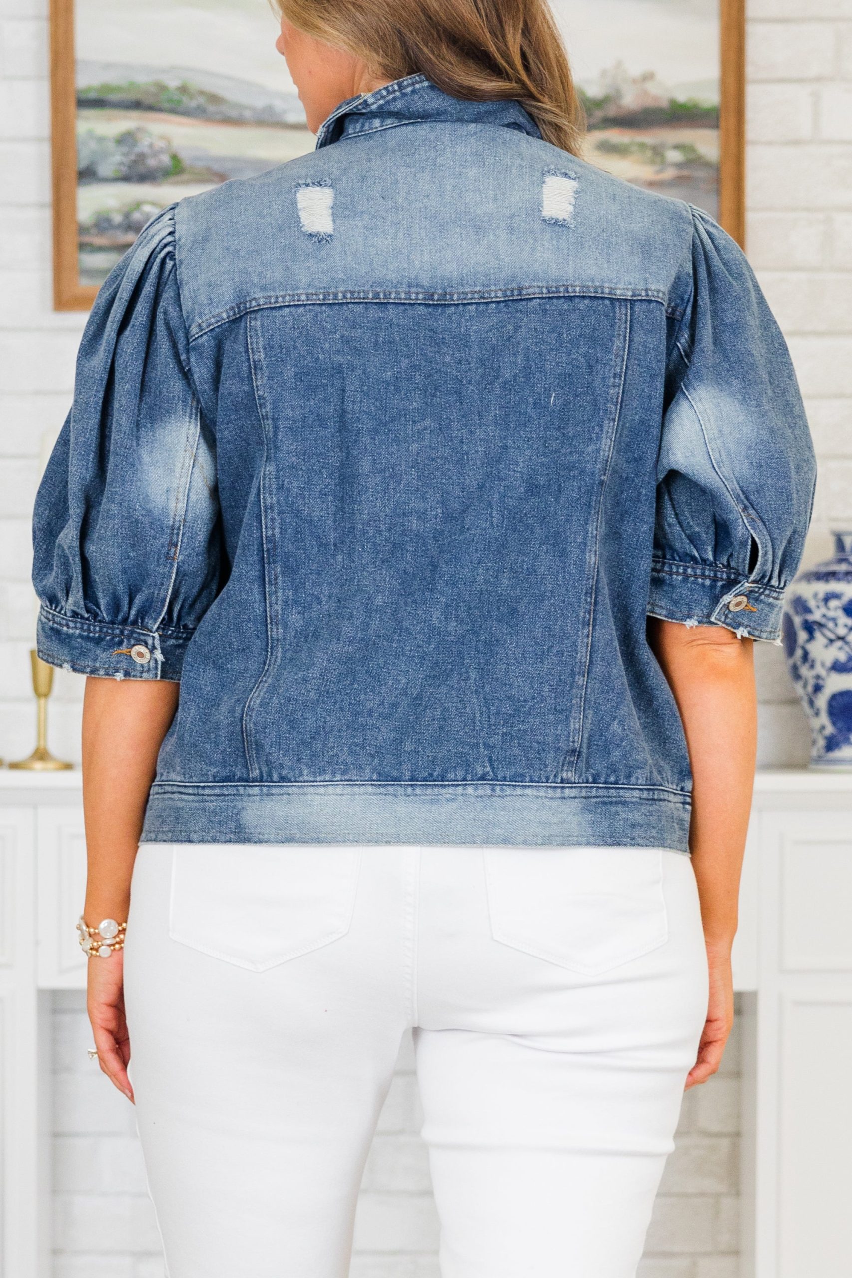 My Candy Rain Denim Jacket, Washed Denim - Image 6