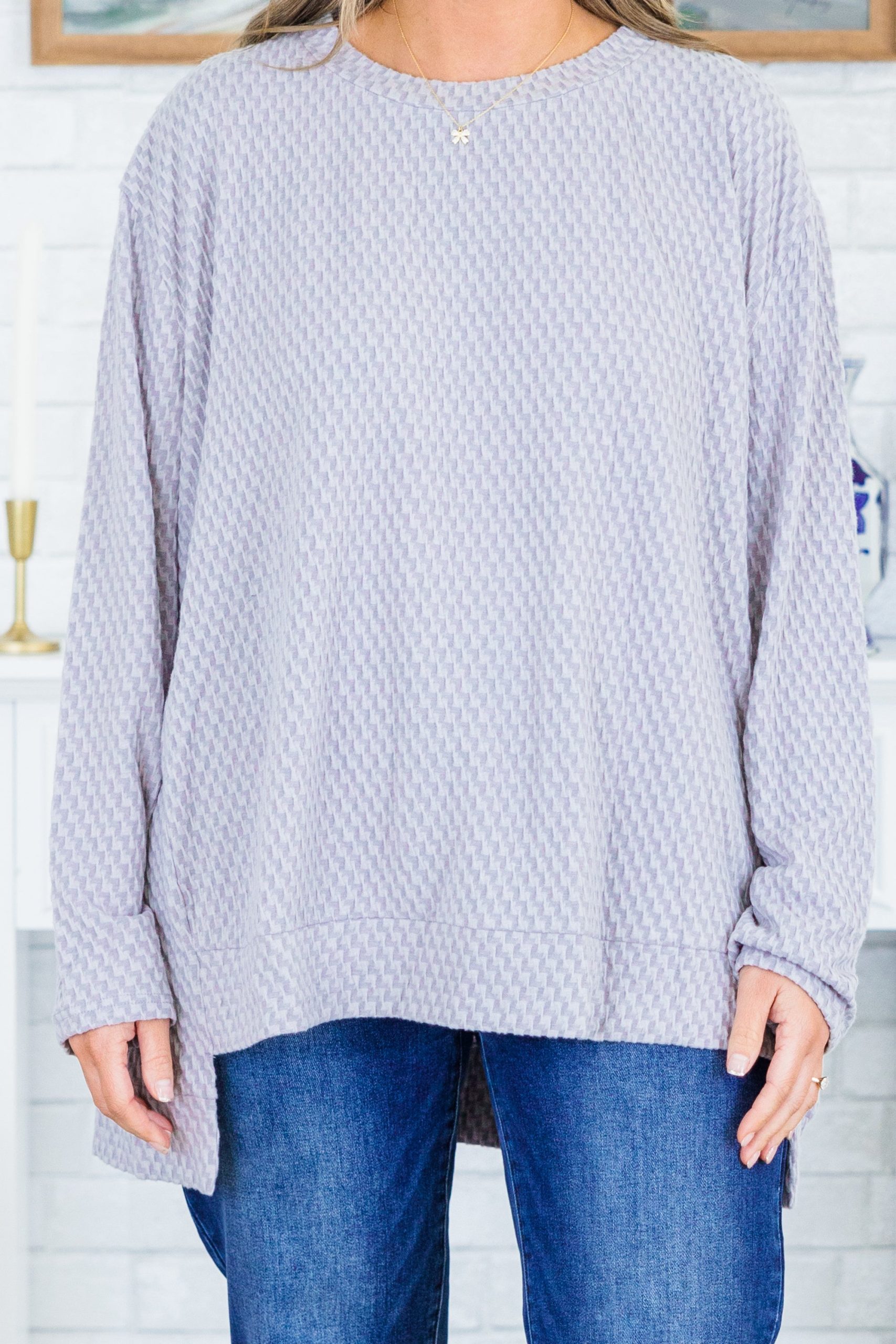 On My Way To Victory Sweater, Light Grey - Image 4