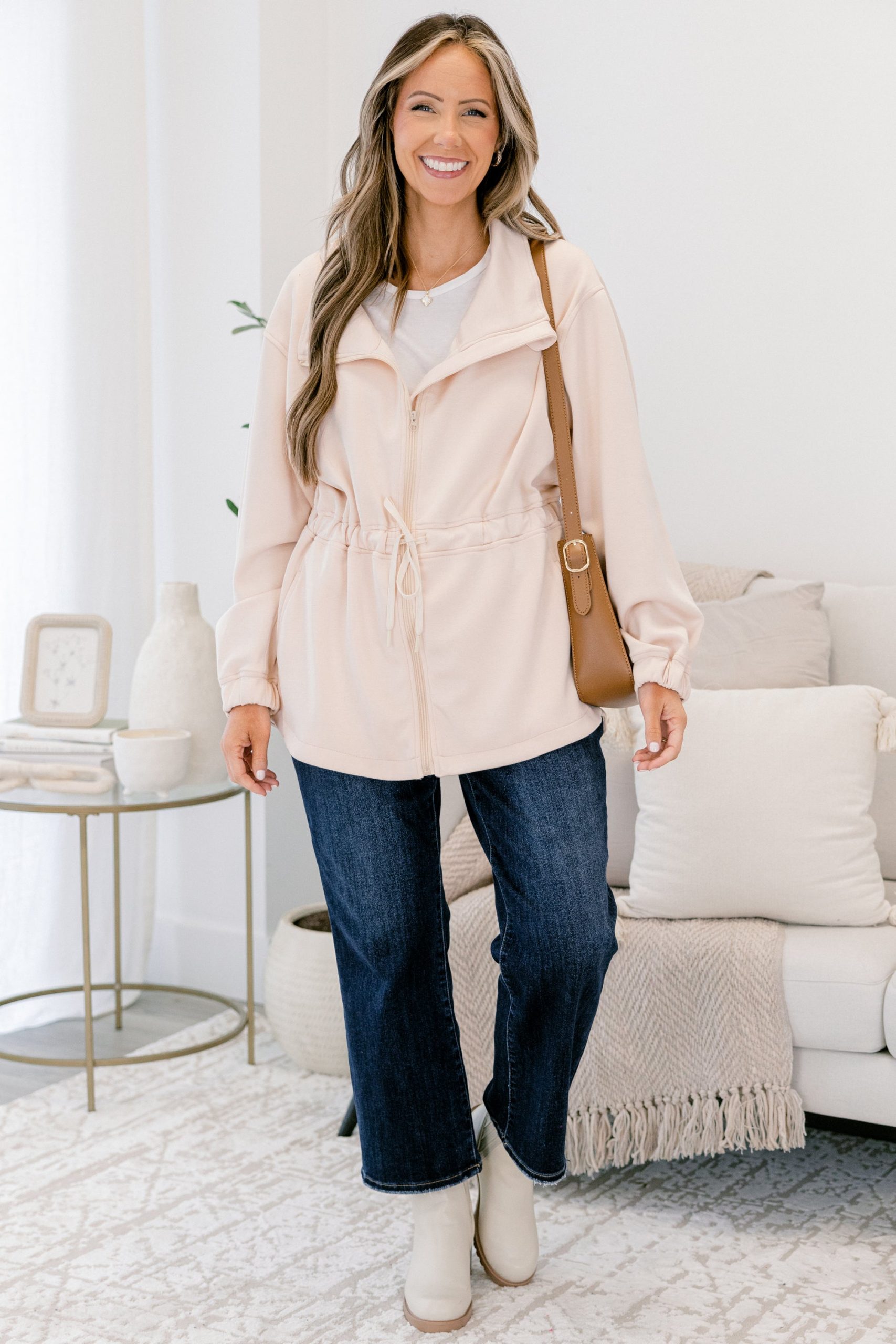 Step Up Jacket, Ivory - Image 3