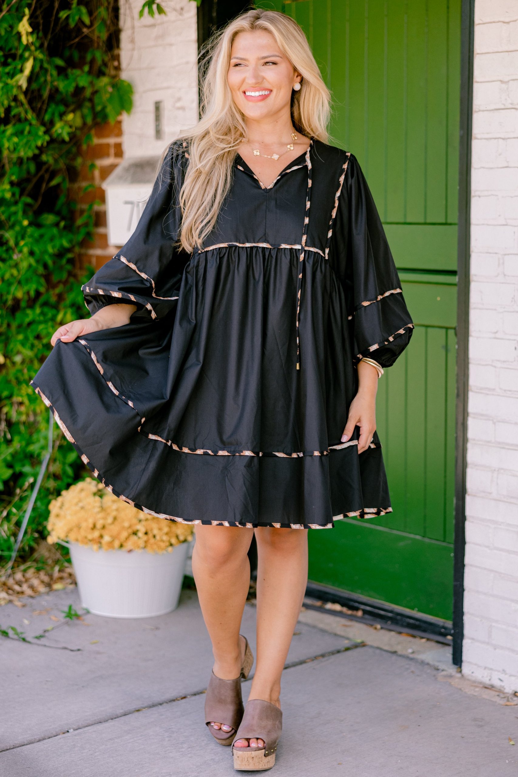 Stuck In Your Ways Dress, Black - Image 2