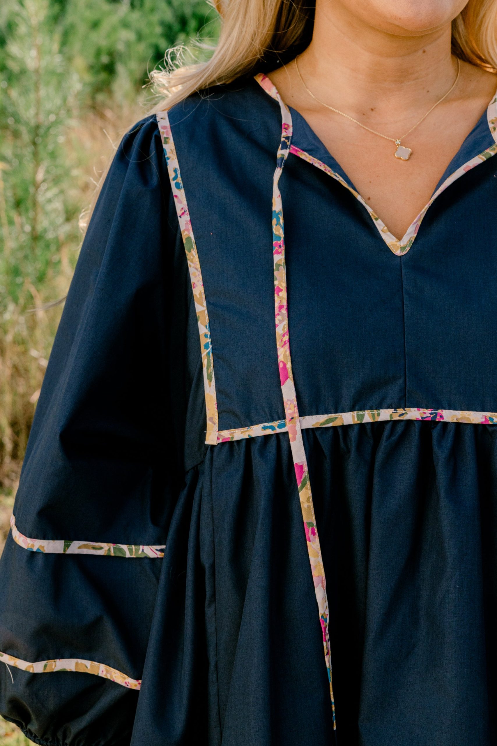 Stuck In Your Ways Dress, Navy Blue - Image 4