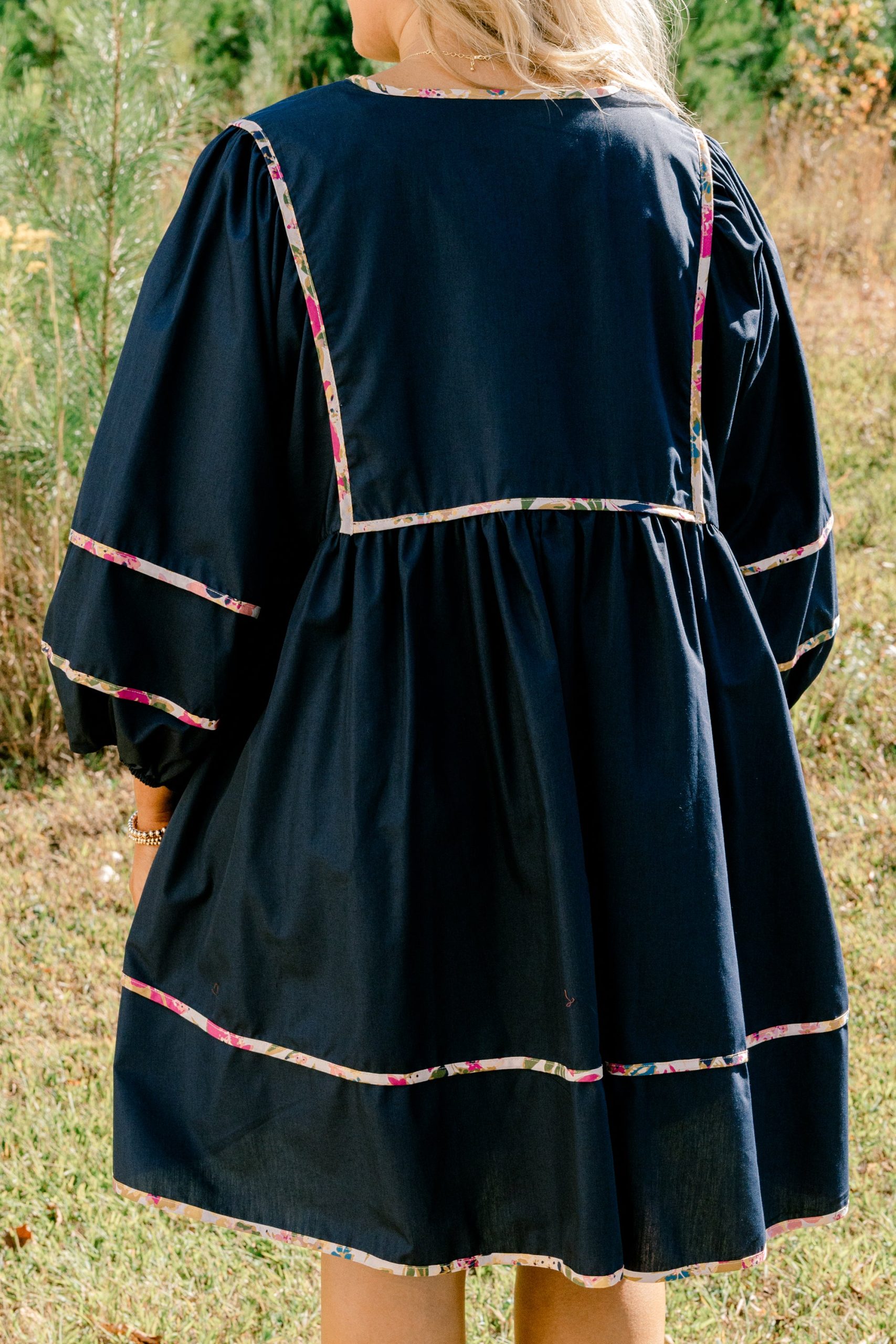 Stuck In Your Ways Dress, Navy Blue - Image 6